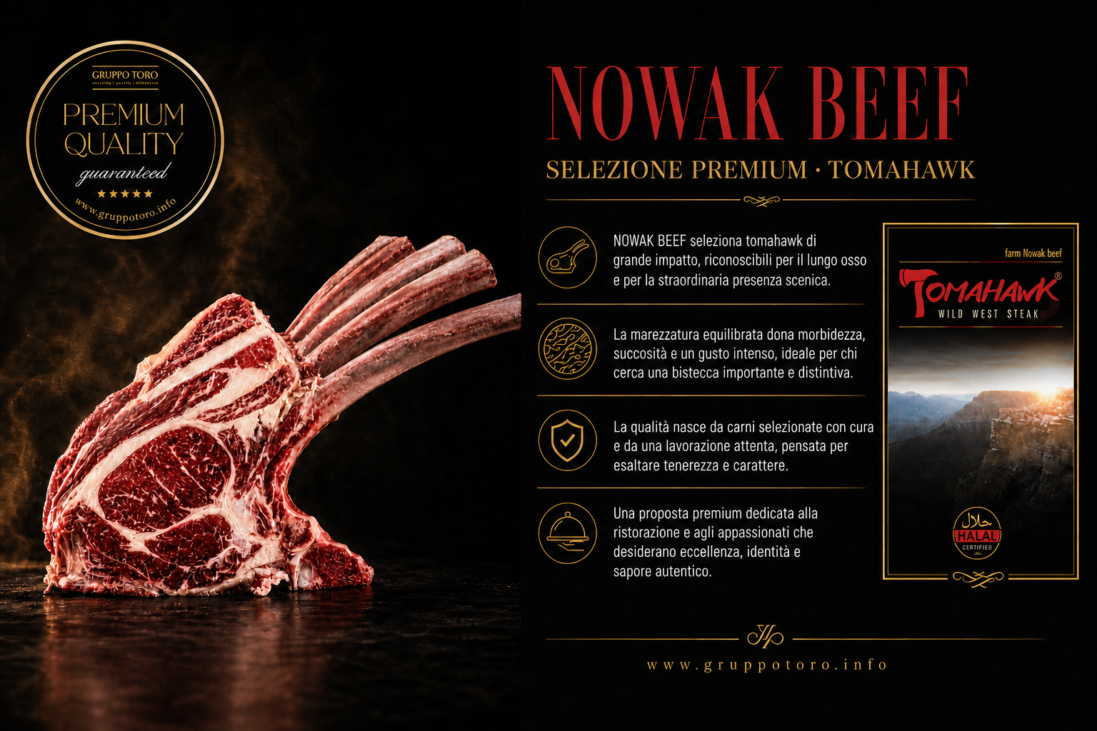 Scheda catalogo orizzontale Nowak Beef